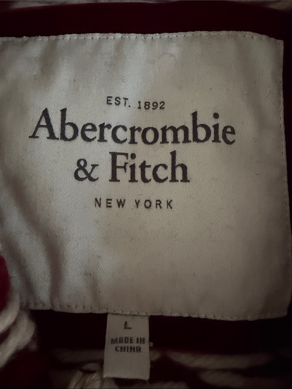 NWT Abercrombie & Fitch Women's Burgundy Cable-hand Knit Shawl Collar Sweater - Picture 2 of 11
